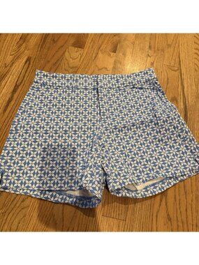 Old Navy Womens Blue Print Pixie Shorts NWOT 4 High Rise